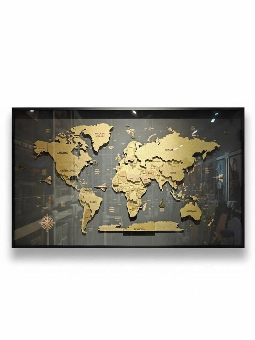 The Meridiano Map in Gold